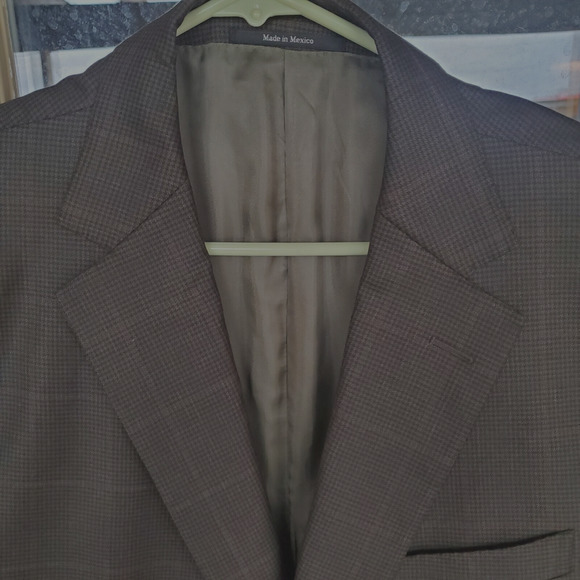 TINDARI ERMENEGILDO ZEGNA MENS BROWN 100 WOOL SPORT COAT JACKET SIZE 54 EU 44 US - Picture 1 of 8